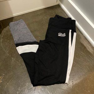 ✰ PINK Victoria Secret Mesh Leggings ✰ (BLACK/GRAY